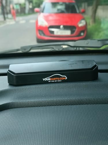 YOURKARTS.COM PVC Car Phone Number Dashboard Fantasy Display Plate, 27 x 8 cm, Push Down to Hide Number (Black) 2 41EY3O0YI8L