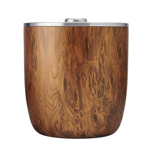 S'well Stainless Steel Ice Bucket XL, 100oz, Teakwood, Includes Lid And Scoop, Triple Layered Vacuum Insulated Container Keeps Ice Colder for Longer, BPA Free Barware by S'well - Image 5
