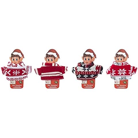 Christmas Jumper for your Elf, Elves Behaving Badly Chrismassy Sweater Top (TWO) Cover