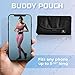 Running Buddy Fanny Packs for Women - 5.9 x 4 in, Black - Belt Bag & Running Belt for Men with Water-Resistant Magnetic Closure - Waist Pack for Running Gear & Phone Holder