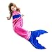 Blankie Tails Mermaid Tail Blanket (Ages 3-12) (Pink/Periwinkle)