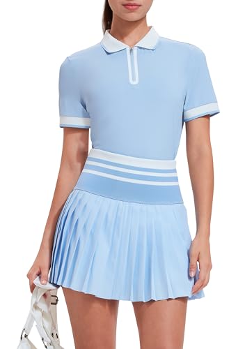 PINSPARK 2-Piece Zipper Tennis Skirt Set