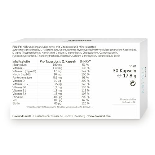 Schwangerschaftsvitamine von Håvsund und FOLIFY für Frauen