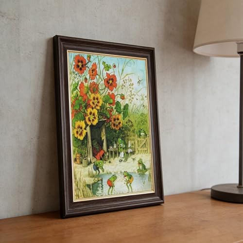 Impression giclée de grenouille vintage WCYB toile 50x75 cm