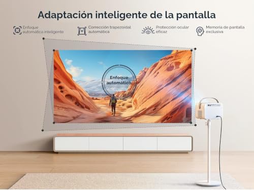 Proyector de video YABER con enfoque automático para evitar configuraciones borrosas 6