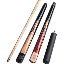 Snooker Cue Stick with Case 9.8mm Tip Canada Ash Shaft Brass Joint Billiard Cue Kit Snooker Stick KitE,9.8mm