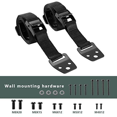 WALI Universal Heavy Duty Anti-Tip Straps for Baby Safety Protection Fit Most Flat Screen TVs and Furniture (TAS001), Black by WALI - Image 7