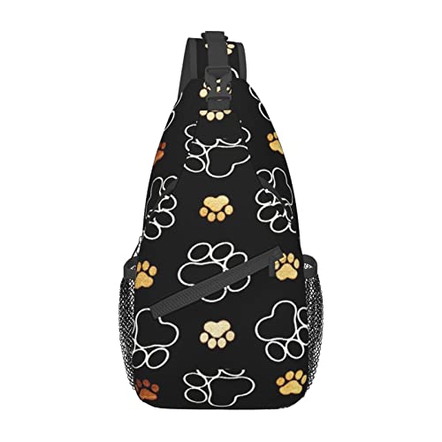 Sac de poitrine pour homme avec pattes de chien idéal en voyage et au travail