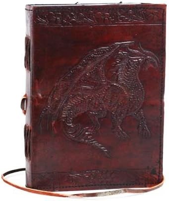 Blank Black Book Celtic Dragon Journal