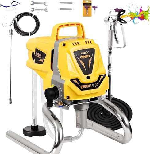 Farbsprühsystem,Airless farbsprühgerät 3200psi,hocheffiziente Airless spritzgerät wandfarbe,Keine Verdünnung erforderlich,für DIY-Malprojekte im Außen- und Innenbereich von Häusern,mit