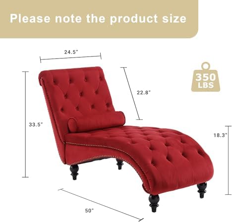 Chaise Lounge-Modern Velvet Upholstered Recliner