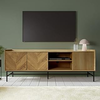 BJYX Solid Wood TV Stand with Storage - TVs up to 70"
