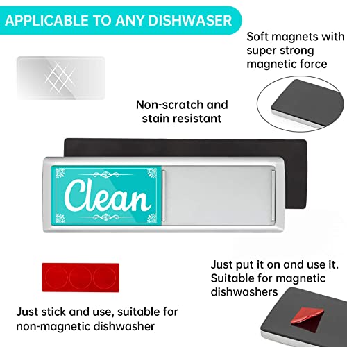 Psler MYCDMAGNET-GE Dirty Clean Dishwasher Magnet,Dishwasher Magnet Clean Dirty Sign Magnet thumb #6