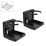 Verstellbar: Verstellbares Design hält Getränke (Tassen, Dosen usw.) max. 10,2 cm Durchmesser. Lässt sich zusammenfalten, um nur 2,5 cm im geschlossenen Zustand zu überstehen, spart Platz