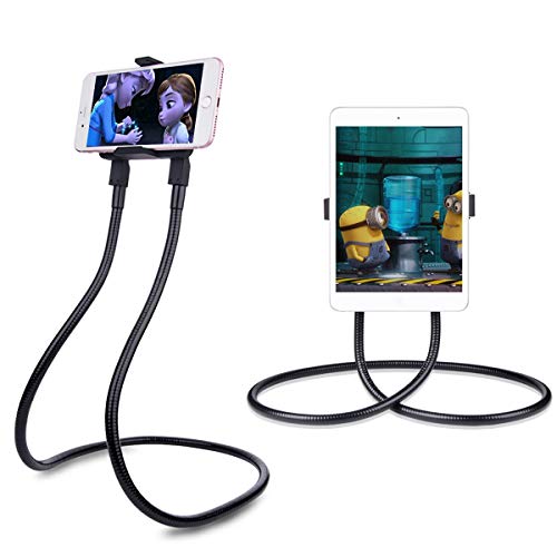 B-Land Cell Phone Holder, Tablet Holder iPad Stand Universal Phone Stand, Lazy Bracket, DIY Free Rotating Gooseneck Mounts with Multiple Function