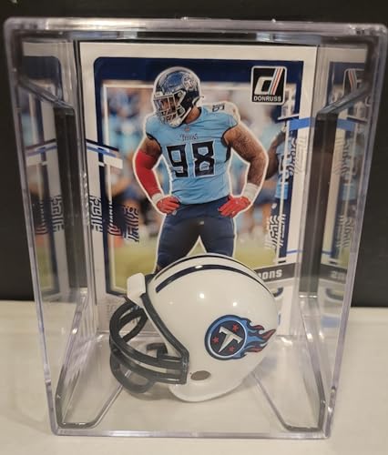 Jeffery Simmons Tennessee Titans Mini Helmet Card Display Case Collectible Auto Shadowbox Autograph