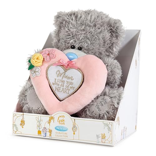 Me to You Tatty Teddy Luxury Boxed 'Mum' Plush Bear 19cm High - Official Mother's Day Signature Collection, Grey - Image 3