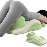 Butt Cushion for Couples - Memory Foam Support Pillow for Women, Sitting and Lying. Ideal for Waist, Neck, and Multi-Position Comfort at Home. Modern Simple Style Pillowcase (Green)