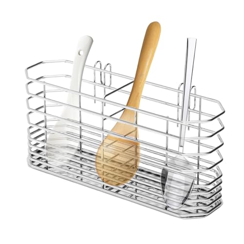 Cesta Genérica Escurridor con Tenedores | Almacenamiento de Cubiertos Inoxidable para escurrir - Secador Lavable, Organizador De Tenedores con De Drenaje para Encimeras De Cocina Y El