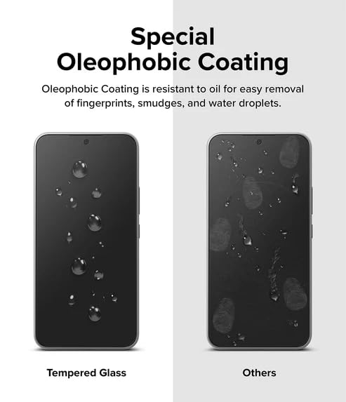 Image of Oleophobic Tempered Glass Screen Protector Compatible For Tecno Camon 30 Premier [Pack of 1]. Edge To Edge Full Screen Protection With Easy Installation Kit & Case Friendly Fit.