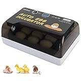 Vallecloud Mini Egg Incubator 12 Eggs, Automatic Eggs Turner, Hatching Chickens Ducks Quails Goose...