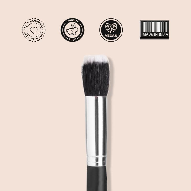 Cuffs N Lashes X Shystyles CS11 Stippling Brush – Professional Makeup Brush | High-Performance Soft Bristles | Vegan Cruelty-Free | Handmade in India for Airbrushed Finish - Image 3 thumbnail