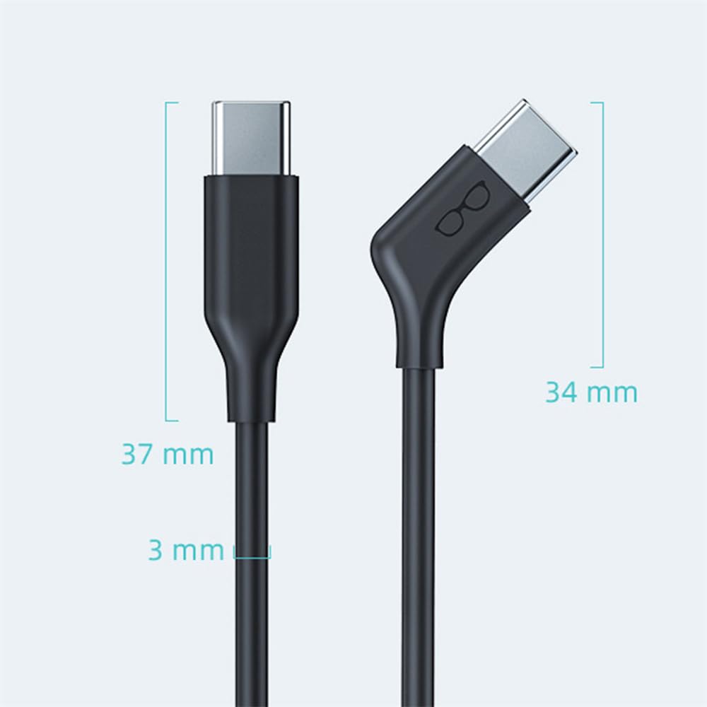 xiwai Cavo video per occhiali da tipo C a USB C, 200 cm, 135 gradi, ad