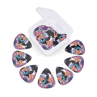 Ensemble de 12 médiators de guitare Pizza Sloth pour guitare acoustique, guitare électrique, contrebasse, ukulélé - Les Beatles, Paul McCartney, John Lennon, RIngo Starr, George Harrison Ensemble de 12 médiators de guitare Pizza Sloth pour guitare acoustique, guitare électrique, contrebasse, ukulélé – Image 6