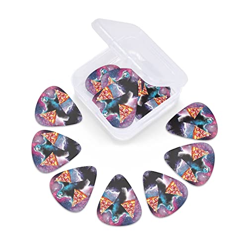 Ensemble de 12 médiators de guitare Pizza Sloth pour guitare acoustique, guitare électrique, contrebasse, ukulélé - Les Beatles, Paul McCartney, John Lennon, RIngo Starr, George Harrison Ensemble de 12 médiators de guitare Pizza Sloth pour guitare acoustique, guitare électrique, contrebasse, ukulélé – Image 7