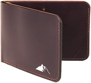 Mens Minimalist Wallet RFID Blocking - Slim Leather Bifold Wallet by Rugged Material