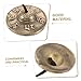 ibasenice Ethnic Nepal Bells Tibetan Tingsha Cymbals Large Chime Bells for Yoga Music Kit Percussion Zipper Bag