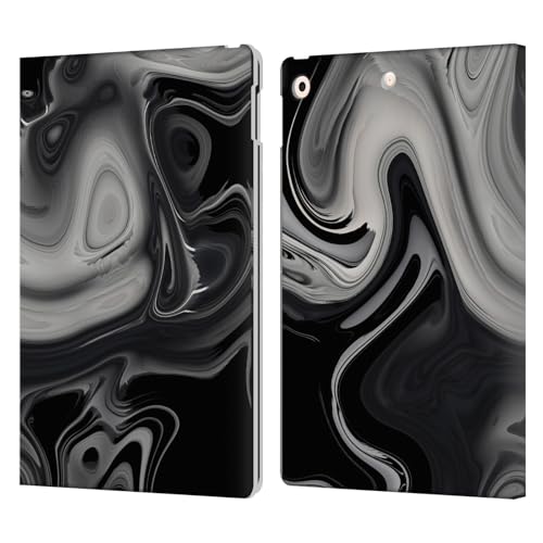 Étui portefeuille iPad 10.2 en cuir Haroulita B&W compatible Apple