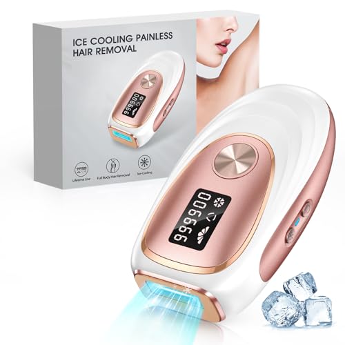 Haarlosy Épilateur Lumière Pulsée de Refroidissement, 999,900 Flashes IPL Laser