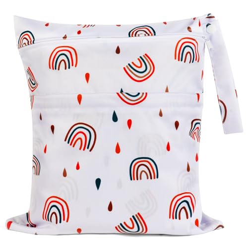 Vicloon Baby Nasstasche Regenbogenstil Windeltasche