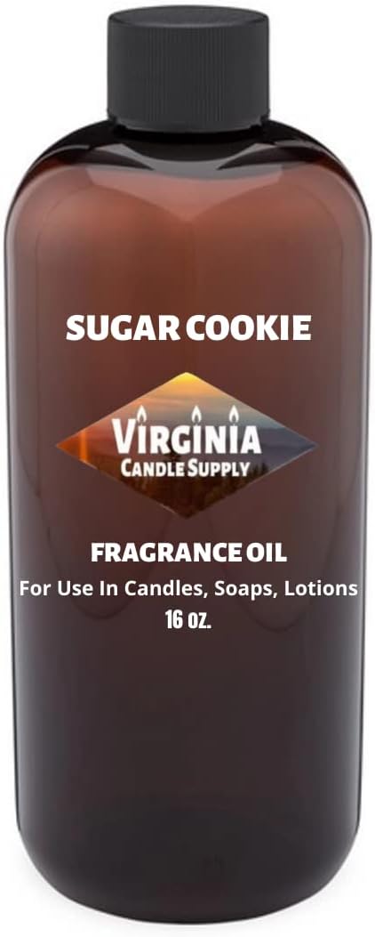 Sugar Cookie Fragrance Oil (Our Version of The Brand Name) (16 oz Bottle) for Candle Making, Soap Making, Tart Making, Room Sprays, Lotions, Car Fresheners, Slime, Bath Bombs, Warmers……