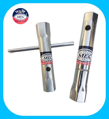 Image of MEC 2ps Set Socket Plug Spanners (14x16x17x21mm) Tool For Hero Honda And Bajaj Motorbikes Chrome Plated Finish, Multivehicle Essential Choice For Motorcycle Enthusiasts And Professional Mechanics