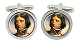 20mm en Diamètre Gift Shop Napoléon Bonaparte 1792 Boutons Manchette en Chrome Boîte