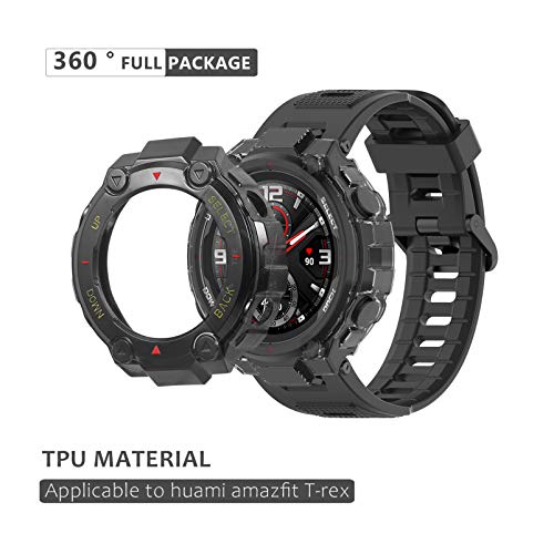 ULTECHNOVO Cobertura da Moldura Do Relógio Protetor de Tela Do Relógio Compatível Com Amazfit T-Rex