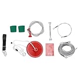 Sootvp Zipline for Kids and Adult, 160 Feet Zip line Kits for Backyard Up to 330 lb, Zip line Kit with Stainless Steel Spring Brake