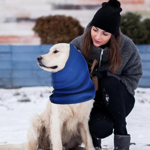 Gehörschutz Hund Warme Kopfbedeckung Ohrenschützer für Hunde Schlauchschal für Den Hals Kapuzenpullis Katzen Hunde Angstlinderung und Beruhigung von Hundeohren Reduziert Lärm