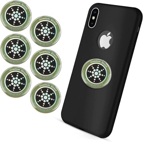 Lumkou 6pcs- EMF Anti-Radiation protection for Cell Phone, Protector Sticker, EMF Shield Guard Mobile Phones, Tablet, iPad, MacBook, PC Laptop, Routers, and All Electronics devices (Silver)