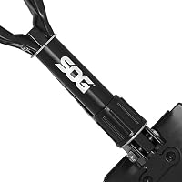 SOG Entrenching Tool- 18.25 Inch Folding Survival Shovel with Wood Saw Edge and Tactical Shovel Carry Case- Black (F08-N) — image 3