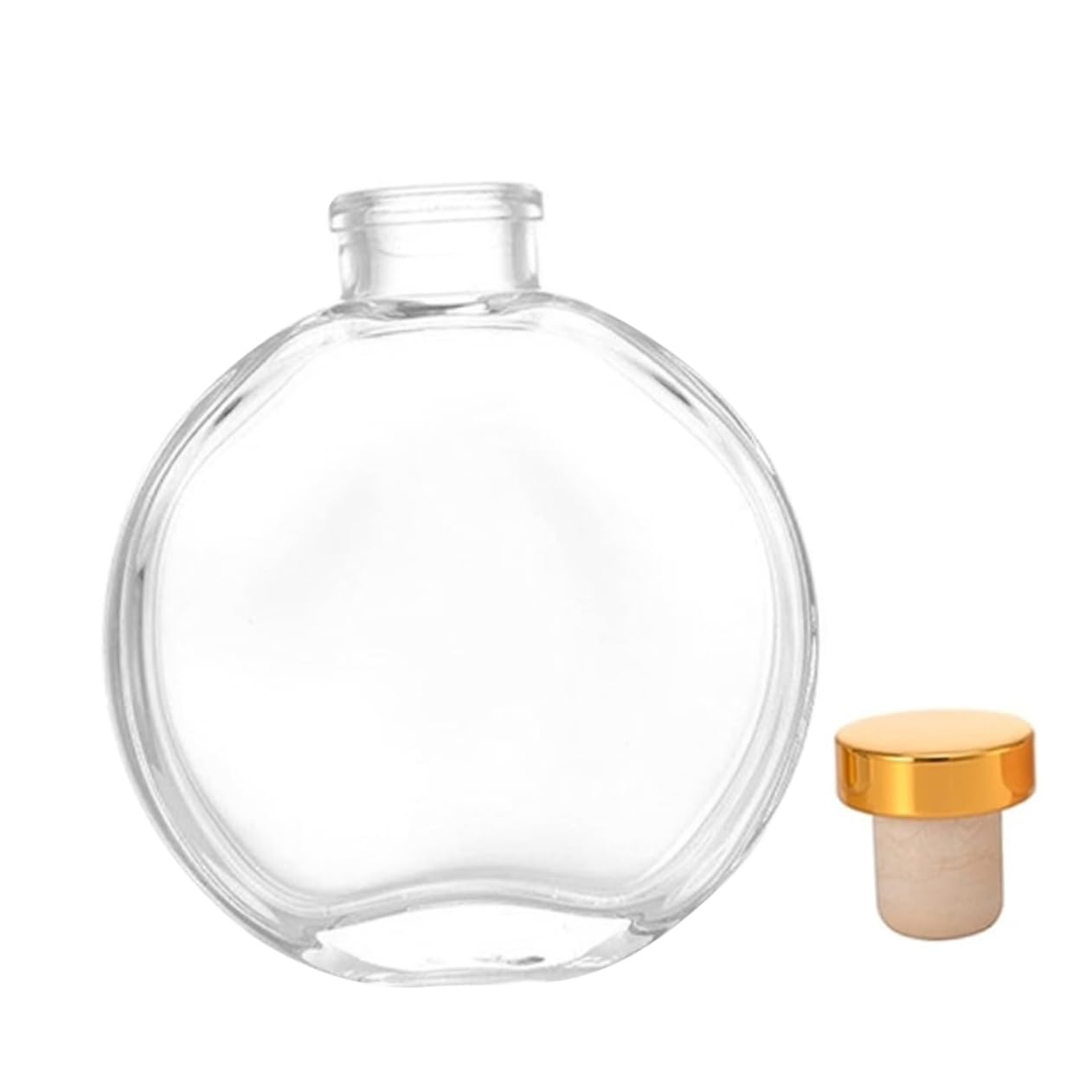 BESTOYARD 5sets Bottiglia Diffusore Trasparente per Aromaterapia con Tappo Contenitore per Fragranze per Casa e Ufficio Design Elegante e Portatile
