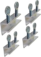 Vista 27 de QCAA Cerradura de seguridad para ventana deslizante con forro de vinilo, cerradura a prueba de niños, aluminio, blanco, paquete de 4, fabricado