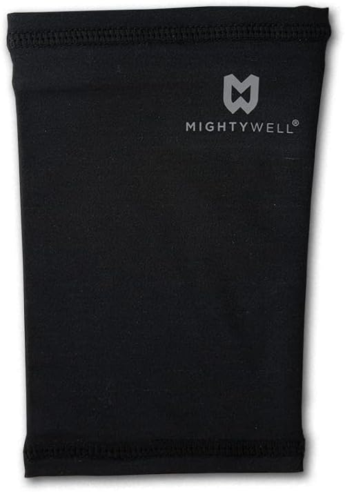 Mighty Well PICCPerfect PICC Line Cover: Soft Touch Double Layer PICC Line Arm Cover | Black, Medium