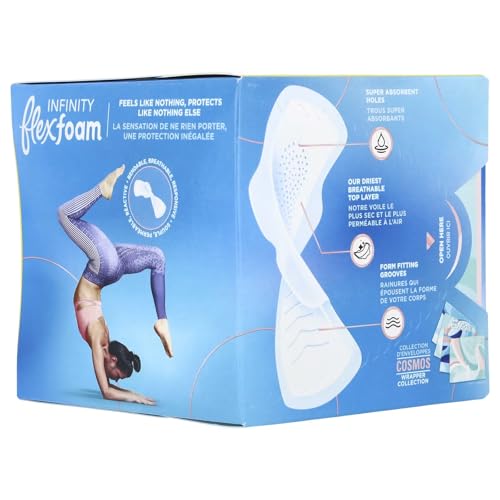 Image of Always Pads Size 1 Infinity with Flex Foam 18 Count (Pack of 3)