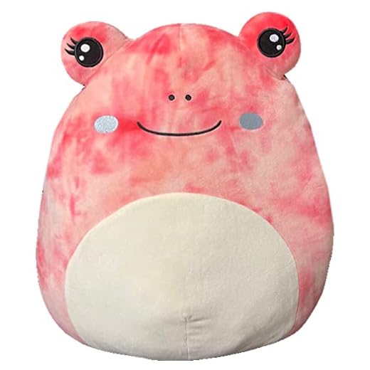 Fania Pink Frog Squishmallow Soft Toy