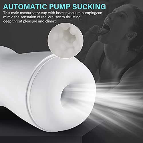 Elektrische masturbator Cup 7 trillingen & 4 zuigfunctie penispomp | cup-masturbatoren zakmuschi 2-in-1, zuig moschi| seksspeelgoed masturberen voor mannen seksspeelgoed voor mannen - Afbeelding 4