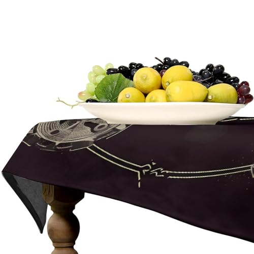 Nappe de table rectangulaire lavable anti-tache pour simplifier la décoration de vos fêtes