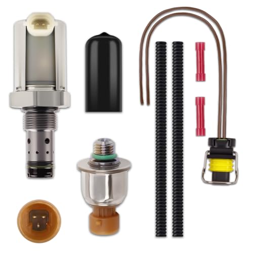 New Upgrade 6.0 IPR Valve Injector Pressure Regulator and ICP Control Sensor Kit Compatible with 2005-2007 F250 F350 F450 F550 Super Duty 2005-2010 E350 E450 Replace 5C3Z9C968CA 4C3Z9F838A